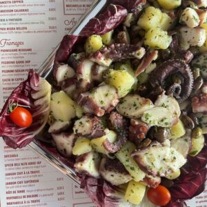 PLATEAU DE SALADE DE POULPES ET POMMES DE TERRE 10/12 Personnes (précommande 24heures à l'avance)