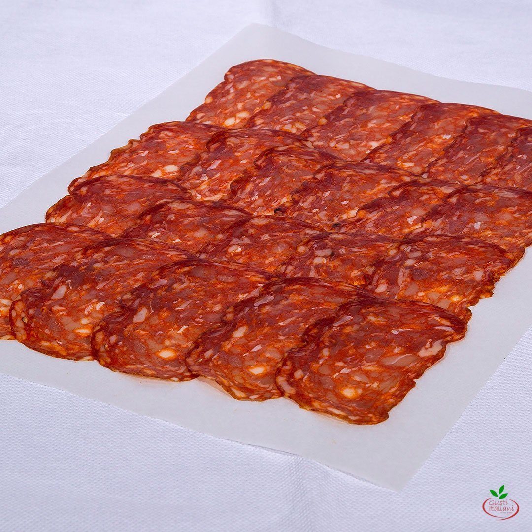 SPIANATA CALABRA (saucisson piquant Calabrais, prévoir 75g par personne soit 8 tranches)