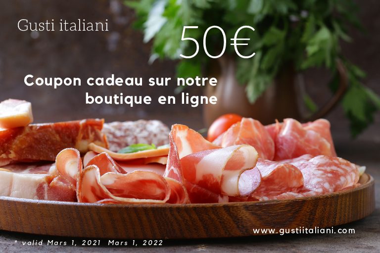 Coupon/Bon cadeau boutique en ligne