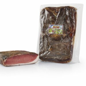 SPECK (jambon cru légèrement fumé du Trentino, prévoir 75g par personne soit 6 tranches fines)
